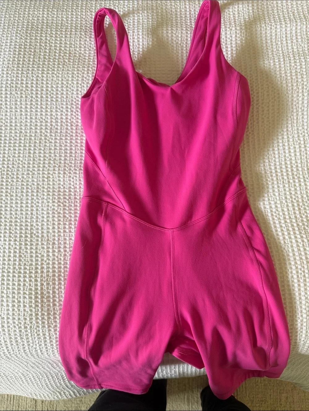 lululemon pink align V-Neck Pink One-Piece Bodysuit